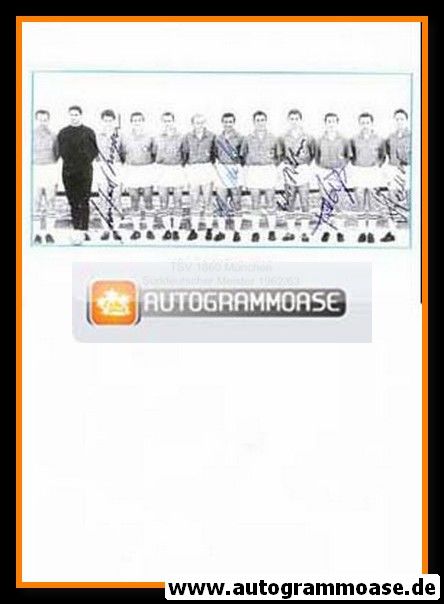 Mannschaftskarte Fussball | TSV 1860 München | 1962 Retro + 6 AG