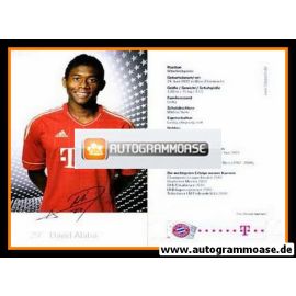 Autogramm Fussball | FC Bayern München | 2011 Druck | David ALABA