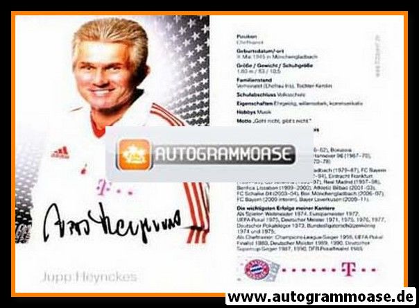 Autogramm Fussball | FC Bayern München | 2011 Druck | Jupp HEYNCKES