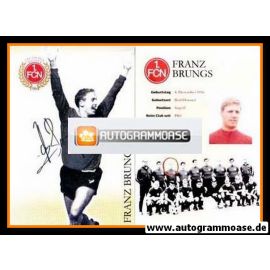 Autogramm Fussball | 1. FC Nürnberg | 1968 Retro | Franz BRUNGS (Portrait SW)