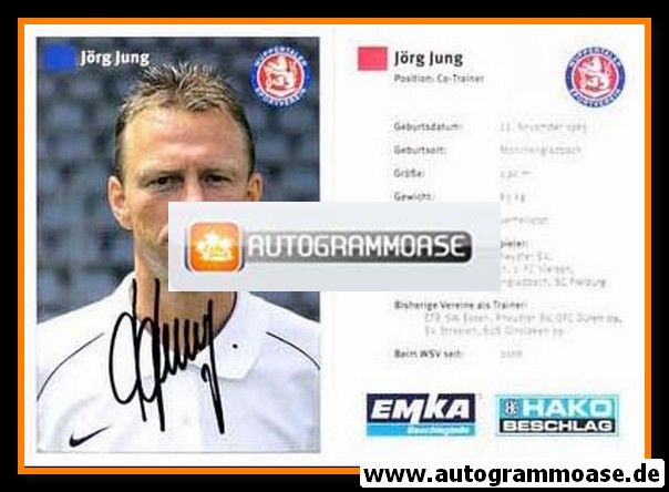 Autogramm Fussball | Wuppertaler SV | 2008 | Jörg JUNG