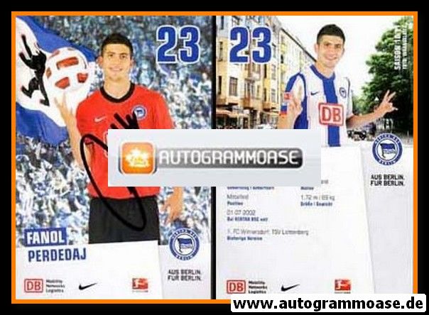 Autogramm Fussball | Hertha BSC Berlin | 2010 | Fanol PERDEDAJ