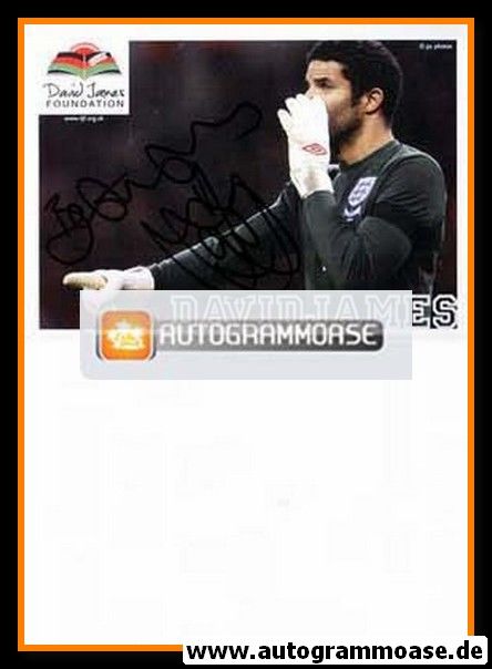 Autogramm Fussball | England | 2000er | David JAMES (Foundation 2)