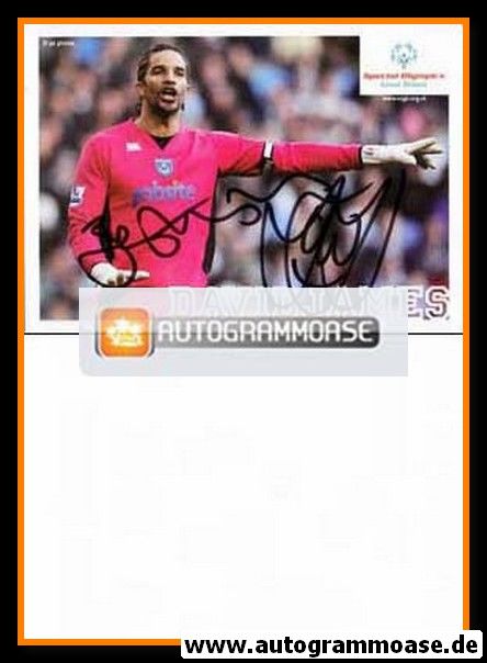 Autogramm Fussball | England | 2000er | David JAMES (Special Olympics)