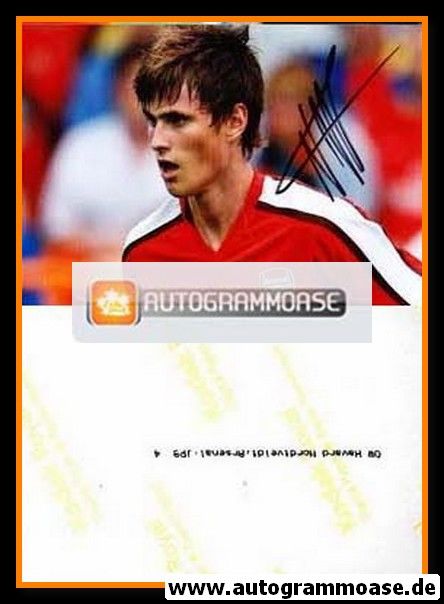 Autogramm Fussball | Arsenal London | 2010 Foto | Havard NORDTVEIT (Spielszene Color)