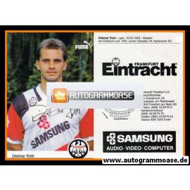 Autogramm Fussball | Eintracht Frankfurt | 1991 | Dietmar ROTH