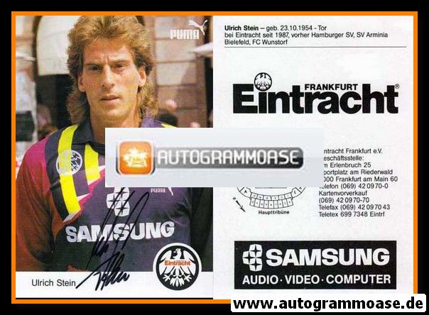 Autogramm Fussball | Eintracht Frankfurt | 1991 | Uli STEIN