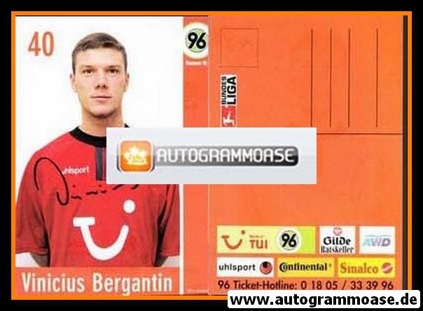 Autogramm Fussball | Hannover 96 | 2002 | Vinicius BERGANTIN