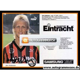Autogramm Fussball | Eintracht Frankfurt | 1992 | Jörn ANDERSEN