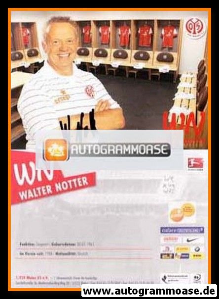 Autogramm Fussball | FSV Mainz 05 | 2011 | Walter NOTTER