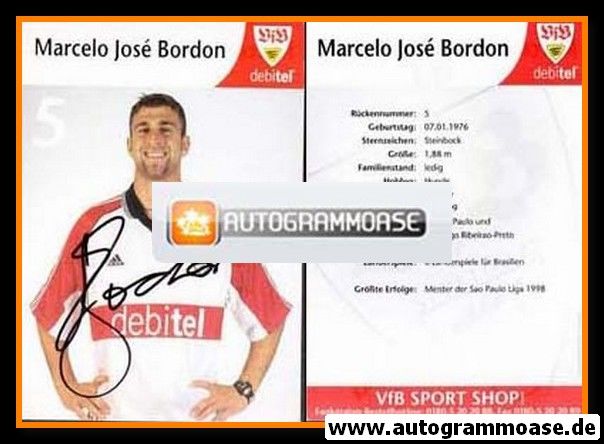 Autogramm Fussball | VfB Stuttgart | 1999 | Marcelo BORDON