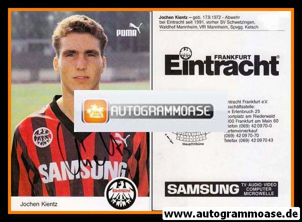 Autogramm Fussball | Eintracht Frankfurt | 1992 | Jochen KIENTZ