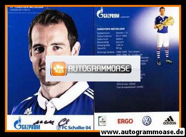 Autogramm Fussball | FC Schalke 04 | 2011 | Christoph METZELDER