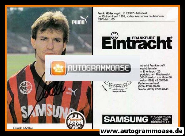 Autogramm Fussball | Eintracht Frankfurt | 1992 | Frank MÖLLER