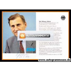 Autogramm Politik | CSU | Dionys JOBST | 1980er (Portrait Color)
