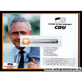 Autogramm Politik | CDU | Harald KAHL | 1990er Foto (Portrait Color) 