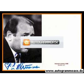 Autogramm Politik | CDU | Heinrich LUMMER | 1980er (Portrait SW) 1