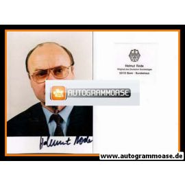 Autogramm Politik | CDU | Helmut RODE | 1990er Foto (Portrait Color) 