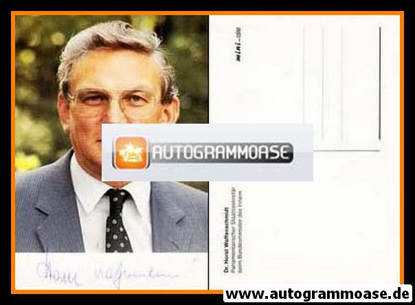 Autogramm Politik | CDU | Horst WAFFENSCHMIDT | 1980er (Portrait Color)