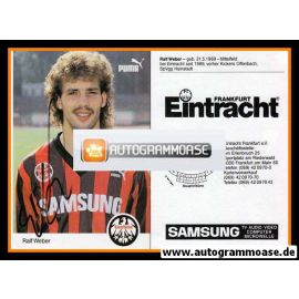 Autogramm Fussball | Eintracht Frankfurt | 1992 | Ralf WEBER