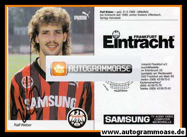 Autogramm Fussball | Eintracht Frankfurt | 1992 | Ralf WEBER