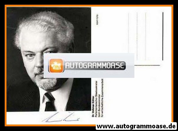 Autogramm Politik | CDU | Volkmar KÖHLER | 1980er (Portrait SW)