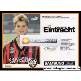 Autogramm Fussball | Eintracht Frankfurt | 1992 | Dirk WOLF