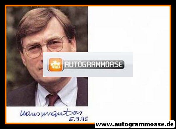 Autogramm Politik | CDU | Hansjürgen DOSS | 1990er (Portrait Color)