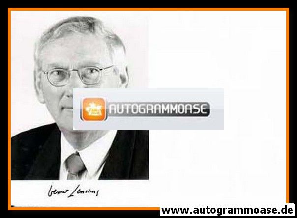 Autogramm Politik | CDU | Werner LENSING | 1990er Foto (Portrait SW)