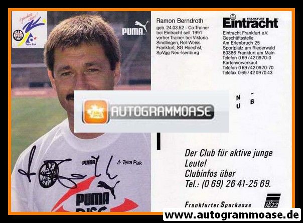 Autogramm Fussball | Eintracht Frankfurt | 1993 | Ramon BERNDROTH