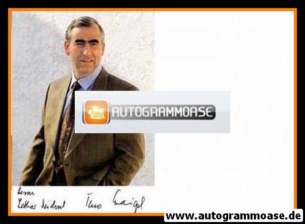 Autogramm Politik | CSU | Theo WAIGEL | 1990er (Portrait Color) 1
