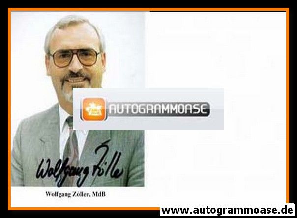 Autogramm Politik | CSU | Wolfgang ZÖLLER | 1990er (Portrait Color)