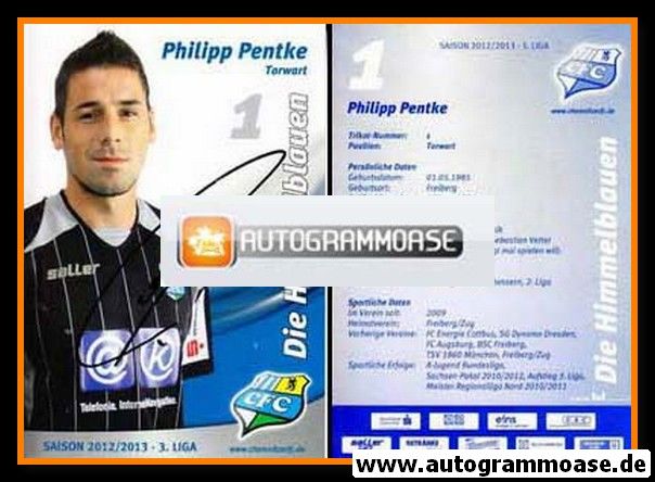 Autogramm Fussball | Chemnitzer FC | 2012 | Philipp PENTKE