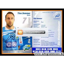 Autogramm Fussball | Chemnitzer FC | 2012 | Tino SEMMER