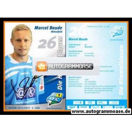 Autogramm Fussball | Chemnitzer FC | 2012 | Marcel BAUDE