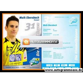 Autogramm Fussball | Chemnitzer FC | 2012 | Maik EBERSBACH