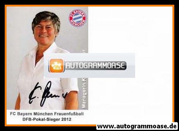 Autogramm Fussball (D) | FC Bayern München | 2012 DFB-Pokal | Karin DANNER