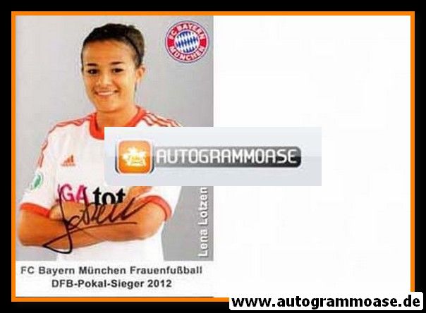 Autogramm Fussball (D) | FC Bayern München | 2012 DFB-Pokal | Lena LOTZEN