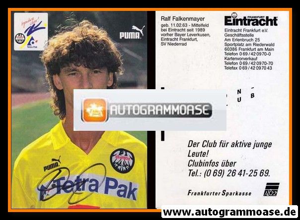 Autogramm Fussball | Eintracht Frankfurt | 1993 | Ralf FALKENMAYER