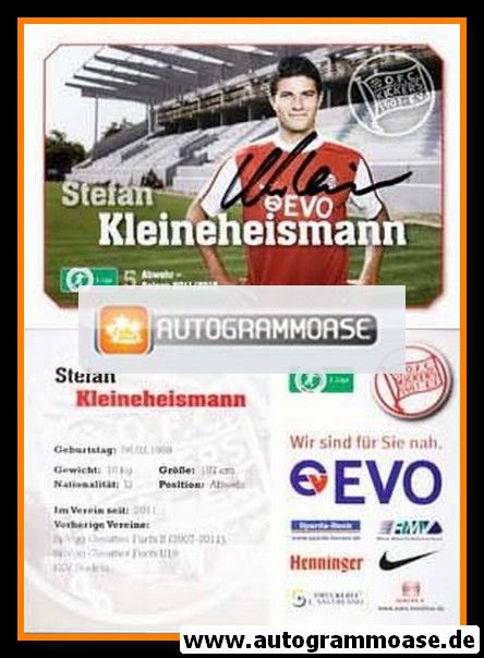 Autogramm Fussball | Kickers Offenbach | 2011 | Stefan KLEINEHEISMANN