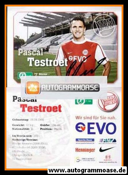 Autogramm Fussball | Kickers Offenbach | 2011 | Pascal TESTROET
