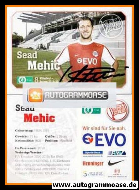 Autogramm Fussball | Kickers Offenbach | 2011 | Sead MEHIC