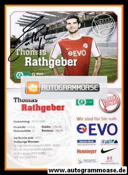Autogramm Fussball | Kickers Offenbach | 2011 | Thomas RATHGEBER