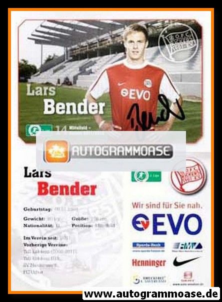 Autogramm Fussball | Kickers Offenbach | 2011 | Lars BENDER