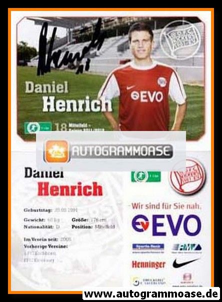 Autogramm Fussball | Kickers Offenbach | 2011 | Daniel HENRICH