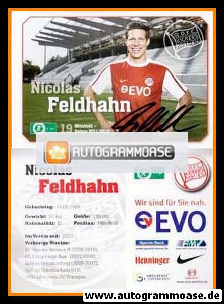 Autogramm Fussball | Kickers Offenbach | 2011 | Nicolas FELDHAHN