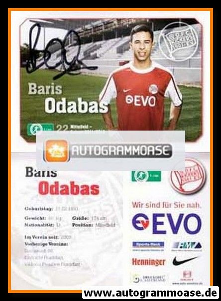 Autogramm Fussball | Kickers Offenbach | 2011 | Baris ODABAS