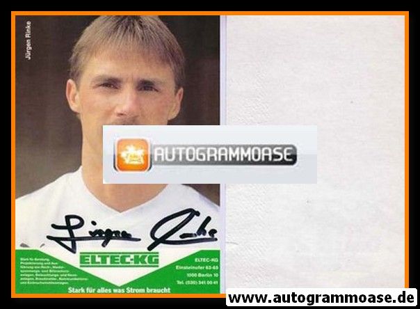 Autogramm Fussball | Hertha BSC Berlin | 1989 | J&uuml;rgen RINKE