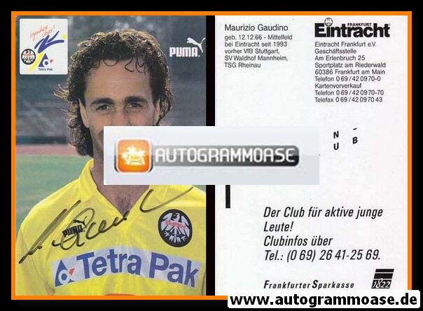 Autogramm Fussball | Eintracht Frankfurt | 1993 | Maurizio GAUDINO