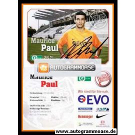 Autogramm Fussball | Kickers Offenbach | 2011 | Maurice PAUL